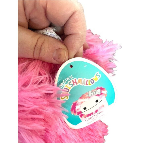 Caparinne Pink Bigfoot Large Squishmallow With Bow 14” NWT - Picture 3 of 3